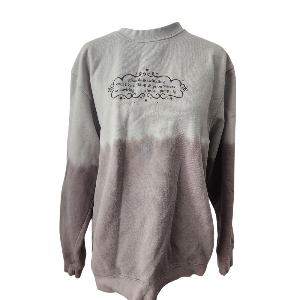 Gray and Brown Women's Sweatshirt